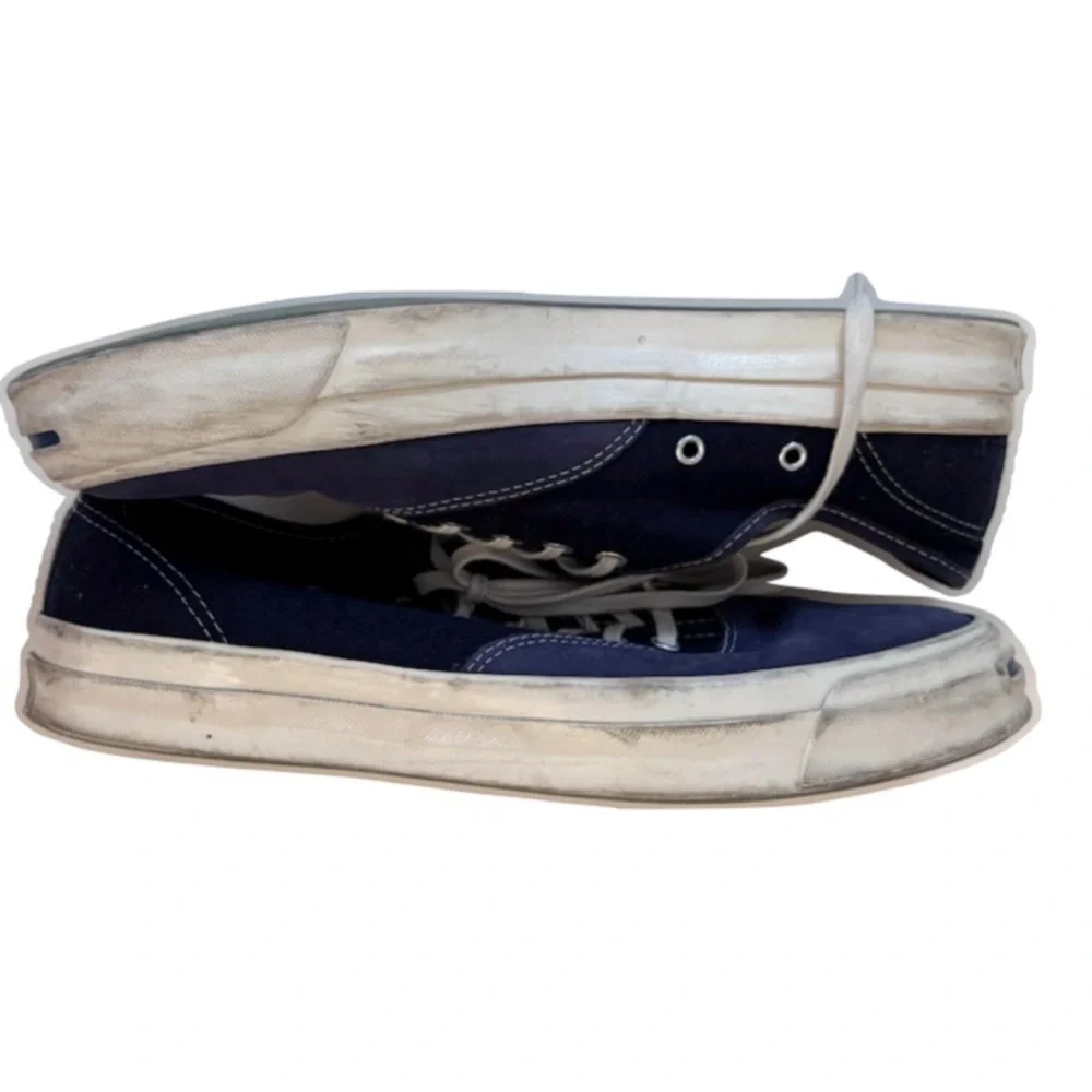 Converse X Jack Purcell Navy Blue Sneakers Men 10.5 Women 12